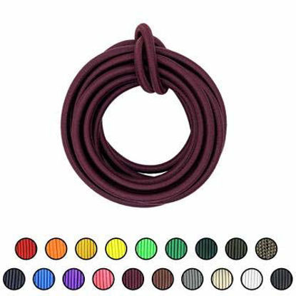Picture of SGT KNOTS Marine Grade Shock Cord - 250% Stretch, Dacron Polyester Bungee for DIY Projects, Tie Downs, Commercial Uses (3/8", 25ft, Maroon)