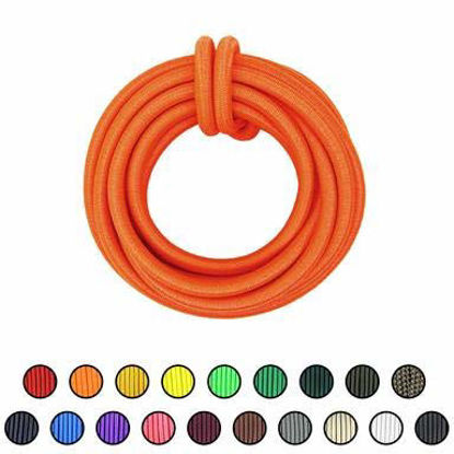 Picture of SGT KNOTS Marine Grade Shock Cord - 100% Stretch, Dacron Polyester Bungee for DIY Projects, Tie Downs, Commercial Uses (3/8", 500ft, NeonOrange)