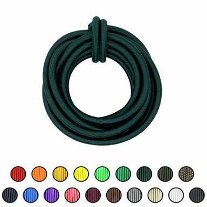 Picture of SGT KNOTS Marine Grade Shock Cord - 1000% Stretch, Dacron Polyester Bungee for DIY Projects, Tie Downs, Commercial Uses (3/8", 100ft, EmeraldGreen)