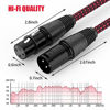 Picture of XLR Cable 25ft 2Pack, BIFALE Heavy Duty Nylon Braided XLR Microphone Cable Male to Female 3Pin Balanced Microphone Cable Compatible with Shure SM Microphone, Behringer, Speaker Systems