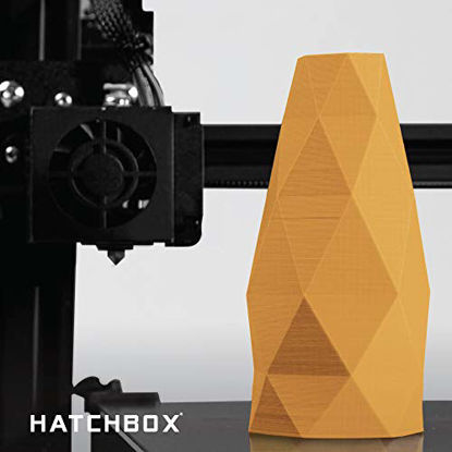 Picture of HATCHBOX 3D PLA-1KG3.00-GLD PLA 3D Printer Filament, Dimensional Accuracy +/- 0.03 mm, 1 kg Spool, 3.00 mm, Gold