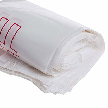 Picture of TashiBox Shopping Bags/Thank You Bags/Reusable and Disposable Grocery Bags - Measures 11.5" X 6.25" X 21", 15mic, 0.6 Mil (1000)