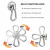 Picture of DIYMAG Magnetic Hooks,Heavy Duty Neodymium Magnetic Hooks with Swivel Carabiner Hook,Great for Your Refrigerator and Other Magnetic Surfaces,Pack of 6