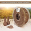 Picture of AMOLEN Dark Wood Walnut PLA Filament 1.75mm,Walnut 3D Printer Filament,1KG