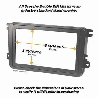 Picture of SCOSCHE TA2053BKB Double Din Dash Kit for 2005-2011 Toyota Tacoma