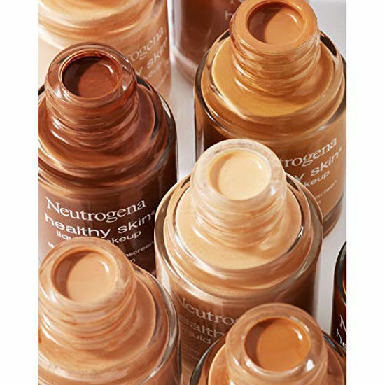 Picture of Neutrogena Healthy Skin Liquid Makeup Foundation, Broad Spectrum SPF 20 Sunscreen, Lightweight & Flawless Coverage Foundation with Antioxidant Vitamin E & Feverfew, 40 Nude, 1 fl. oz