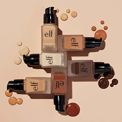 Picture of e.l.f, Flawless Finish Foundation, Lightweight, Oil-free formula, Full Coverage, Blends Naturally, Restores Uneven Skin Textures and Tones, Suede, Semi-Matte, SPF 15, All-Day Wear, 0.68 Fl Oz