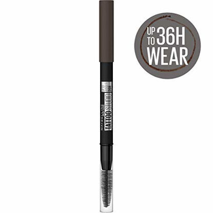 Picture of Maybelline TattooStudio Waterproof Eyebrow Pencil, 262 BLACK BROWN, 0.026 Oz.