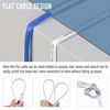 Picture of Cat7 Shielded Ethernet Cable 25ft White (Highest Speed Cable) Flat Internet Network Cable with Snagless RJ45 Connector for Modem, Router, LAN, Computer
