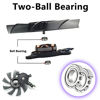 Picture of inRobert DIY Two Ball Bearing Graphic Card Fan 85mm Diameter 40x40x40mm Cooling Fan for MSI Gigabyte Sapphire Zotac XFX Mining GPU (1 Pair)