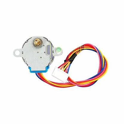 Picture of DEVMO 2set 28BYJ-48 Geared Stepper Motor DC 5V + ULN2003 Driver Test Module Board Compatible with Ar-duino