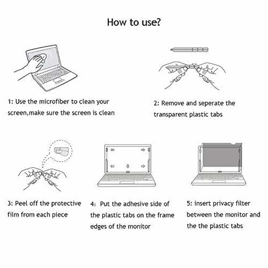 GetUSCart Plastic Slide Adhesive Strips for Privacy Screen