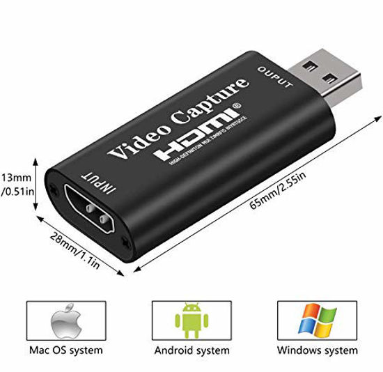 GetUSCart Video Capture Card, 1080P HDMI Capture Card HDMI to USB 2.