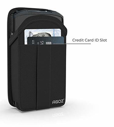 Picture of Agoz Zebra TC51 TC56 Scanner Holster, Rugged Carrying Case Pouch for Zebra TC51 TC52 TC56 TC57 TC20 TC21 TC25 TC26 MC40 MC45 Handheld Barcode Touch Mobile Computer,Cover with Metal Clip & Belt Loops
