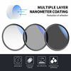 Picture of K&F Concept 58mm UV/CPL/ND Professional Lens Filter Kit (3 Pieces), UV Filter + Circular Polarizing Filter + Neutral Density Filter (ND4) + Cleaning Pen + Filter Pouch for Camera Lens