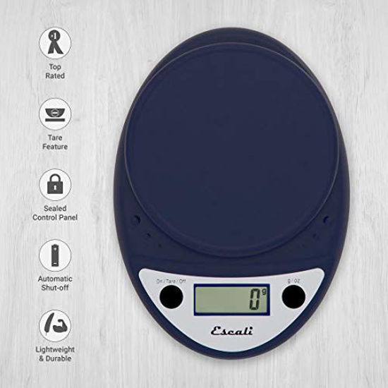 Picture of Escali Primo Lightweight Scale, 8.5 x 6 x 1.5 inches, Royal Blue