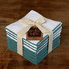 Picture of Sticky Toffee Cotton Terry Kitchen Dishcloth, 8 Pack, 12 in x 12 in, Brown Check
