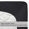 Picture of Stretch Full Size Fitted Sheet Only - 4-Way Stretchy Jersey Knit, Cozy T-Shirt Soft, Wrinkle Free, Snug Fit & Stay in Place, No More Slipping Off for Mattress (Deep: 5"-16") - Dark Gray, Full
