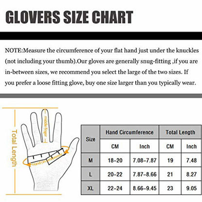 Picture of Achiou Winter Knit Gloves Touchscreen Warm Thermal Soft Lining Elastic Cuff Texting Anti-Slip 3 Size Choice for Women Men