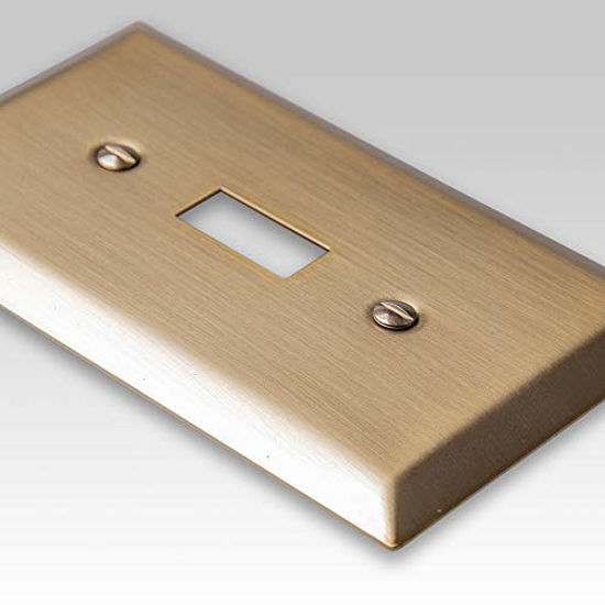 Picture of AMERELLE 163TTRBZ Century Double Toggle/Single Rocker Steel Wallplate in Brushed Bronze