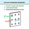 Picture of Pegboard Bins - 18 Pack Black Large - Hooks to Any Peg Board - Organize Hardware, Accessories, Attachments, Workbench, Garage Storage, Craft Room, Tool Shed, Hobby Supplies, Small Parts