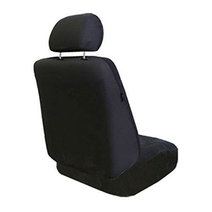 Picture of FH Group FB032RED114 Red Unique Flat Cloth Car Seat Cover (w. 4 Detachable Headrests and Solid Bench)