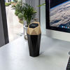 Picture of OUDEW Car Trash Can with Lid, New Car Dustbin Diamond Design, Leakproof Vehicle Trash Bin, Mini Garbage Bin for Automotive Car, Home, Office, Kitchen, Bedroom, 1PCS (Gold)