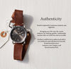 Picture of Fossil Men's Copeland Quartz Leather Three-Hand Watch, Color: Black/Black Dial, Brown (Model: FS5666)