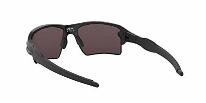 Picture of Oakley Men's OO9188 Flak 2.0 XL Rectangular Sunglasses, Matte Black/Prizm Black, 59 mm