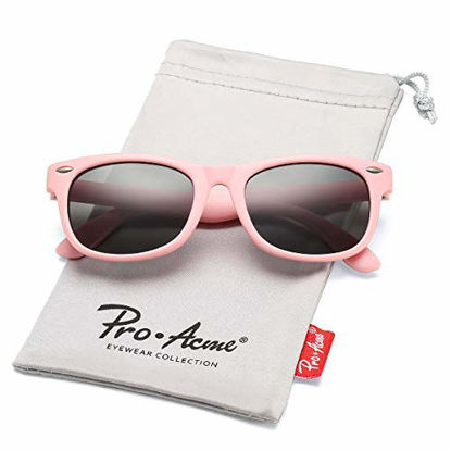 Picture of Pro Acme TPEE Rubber Flexible Kids Polarized Sunglasses for Baby and Children Age 3-10 (All Pink/48)