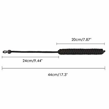 Picture of MoKo Universal Paracord [2 Pack], Nylon Braided Adjustable Camera Hand Grip Strap for Video Camcorder, Binoculars and Nikon/Canon/Sony/Minolta/Panasonic/SLR/DSLR Digital Cameras, Black & Army Green