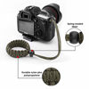 Picture of MoKo Universal Paracord [2 Pack], Nylon Braided Adjustable Camera Hand Grip Strap for Video Camcorder, Binoculars and Nikon/Canon/Sony/Minolta/Panasonic/SLR/DSLR Digital Cameras, Black & Army Green