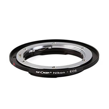 Picture of K&F Concept Lens Mount Adapter for Nikon F/AF AI AI-S Lens to Canon EOS EF EF-S Mount Adapter