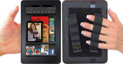 Picture of LAZY-HANDS 4-Loop Grips (x2 Grips) for e-Readers - FITS Most (Black)