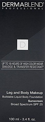 Picture of Dermablend Leg and Body Makeup Foundation with SPF 25, 40W Medium Golden, 3.4 Fl. Oz.