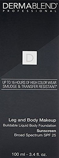 Picture of Dermablend Leg and Body Makeup Foundation with SPF 25, 40W Medium Golden, 3.4 Fl. Oz.
