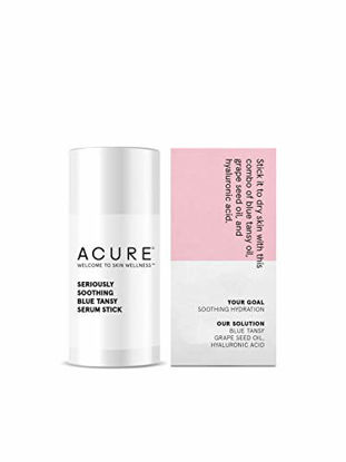 Picture of ACURE Seriously Soothing Serum Stick | 100% Vegan | For Dry to Sensitive Skin | Blue Tansy & Hyaluronic Acid - Soothes & Hydrates | 1 Oz