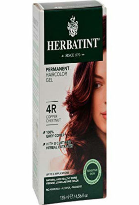 Picture of Herbatint Permanent Haircolor Gel, 4R, Copper Chestnut, 4.56 fl oz (135 ml)