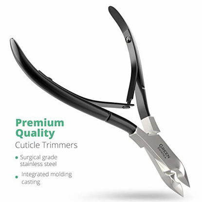 Picture of Premium Cuticle Trimmer Stainless Steel Nipper - Sharp Blades with Double Spring - Manicure Pedicure Tool for Home and Salon