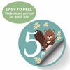 Picture of Baby Monthly Stickers | Woodland Creatures Baby Milestone Stickers | Newborn Boy or Girl Animal Stickers | Month Stickers for Baby Boy | Gender Neutral | Unisex Monthly Milestone Stickers (Set of 24)