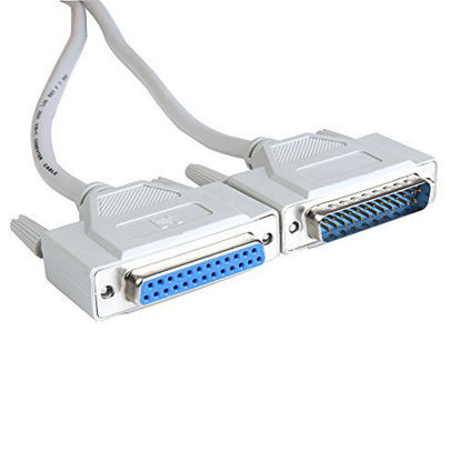 Picture of WESAPPINC 8.9 Feet DB25 25 Pin Male to Female Serial IEEE-1284 Parallel Printer Extension Cable 2.7M (4.60 Feet(1.4M))