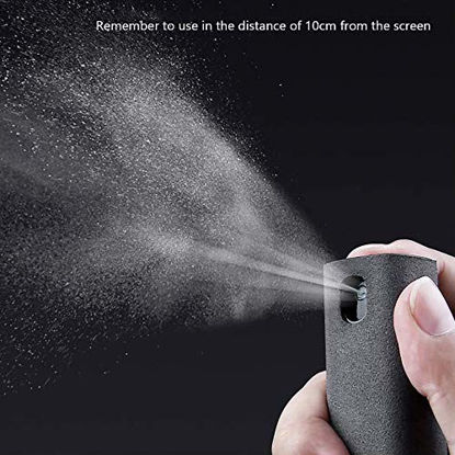 Picture of Touchscreen Mist Cleaner, Screen Cleaner, Sterilization Disinfection Cleansing, Screen Cleaner Spray, Safe for All Phones, Laptop and Tablet Screens,Two in One Spray and Microfiber Cloth (Gray)
