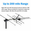 Picture of [Newest 2020] Five Star Yagi Satellite HD TV Antenna up to 200 Mile Range, Attic or Roof Mount TV Antenna, Long Range Digital OTA Antenna for 4K 1080P Supports 4 TVs Installation Kit & Mounting Pole