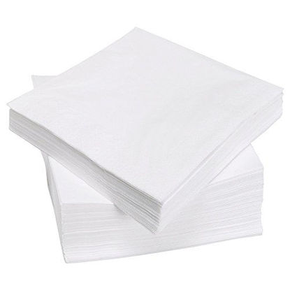 Picture of 1 Ply White Beverage Napkins (Pack of 500ct)