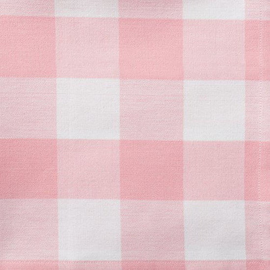 Picture of DII Buffalo Check Collection Classic Tabletop, Napkin Set, 20x20, Pink & White 6 Count