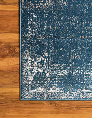 Picture of Unique Loom Sofia Collection Traditional Vintage Area Rug, 2' 2" x 3', Blue/Ivory
