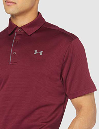 Picture of Under Armour Men's Tech Golf Polo, Maroon (609)/Graphite, Small