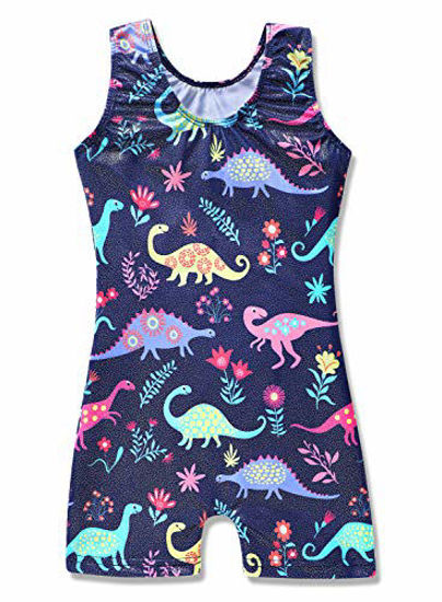 Picture of HOZIY 3t Leotard Gymnastics Leotards with Shorts Dinosaur 4t Dance Unitards Outfits Cute Adorable