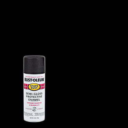 Picture of Rust-Oleum 7798830 Stops Rust Spray Paint, 12-Ounce, Semi Gloss Black
