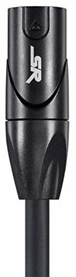 Picture of Monoprice XLR Male to XLR Female Cable [Microphone & Interconnect] - 1.5 Feet | Gold Plated, 16AWG - Stage Right Series